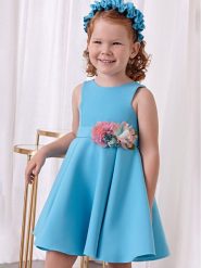 Abel & Lula Sukienka elegancka 5062 Niebieski Regular Fit. Niebieskie sukienki dla dziewczynek Abel & Lula, bez wzorów, z syntetyku, eleganckie, bez ramiączek. Za 389.99 zł.
