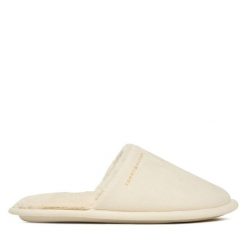Kapcie Tommy Hilfiger. Białe kapcie damskie Tommy Hilfiger, bez wzorów. Za 169.99 zł.