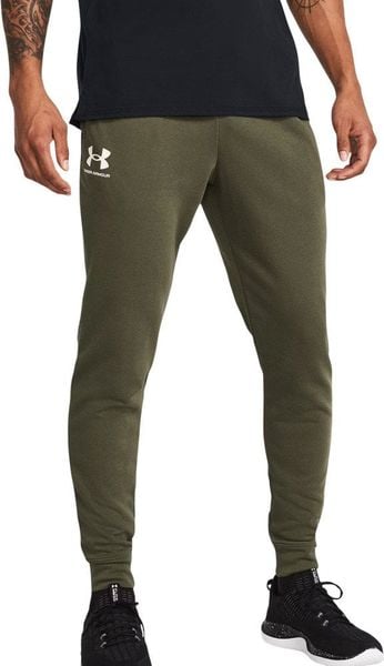 Spodnie męskie Under Armour Rival Terry Jogger khaki 1380843 390 S. Brązowe spodnie sportowe męskie Under Armour, m, bez wzorów. Za 302.56 zł.