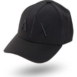 CZAPKA Z DASZKIEM Armani Exchange. Czarne czapki i kapelusze męskie Armani Exchange, bez wzorów, z materiału. Za 219.00 zł.