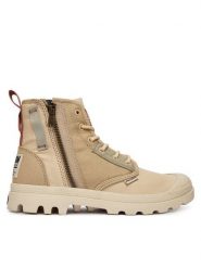 Palladium Trapery Pampadetroitzip Su 94612-221-M Beżowy. Brązowe śniegowce i trapery damskie Palladium, z materiału. Za 429.99 zł.