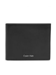 Calvin Klein Portfel Raised Billfold LV04D1276G Czarny. Czarne portfele męskie Calvin Klein, bez wzorów, ze skóry. Za 289.99 zł.