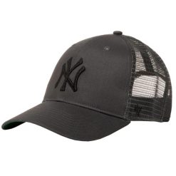 Męska czapka z daszkiem 47 Brand MLB New York Yankees Branson Cap. Szare czapki i kapelusze męskie 47 Brand, bez wzorów, z bawełny, sportowe. Za 99.99 zł.