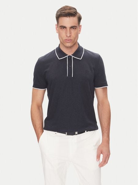 Baldessarini Polo B4 10063.5283 Granatowy Regular Fit. Niebieskie koszulki polo męskie Baldessarini, m, bez wzorów, z bawełny, bez ramiączek. Za 339.99 zł.