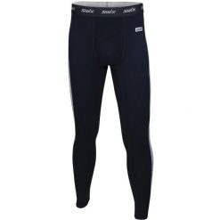 Legginsy Swix Racex Bodywear. Czarne legginsy sportowe męskie Swix, l, bez wzorów, z materiału, długie, narciarskie. Za 315.50 zł.