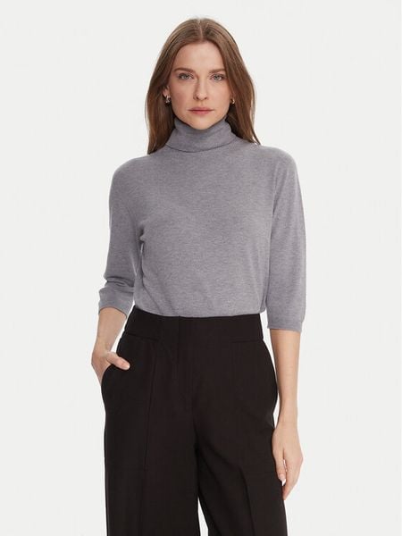 Kontatto Golf 3M0823C Szary Regular Fit. Szare swetry damskie Kontatto, m, bez wzorów, z syntetyku, bez kołnierzyka, bez ramiączek, bez kaptura. Za 169.99 zł.