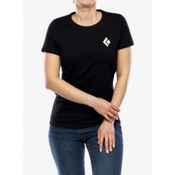 Koszulka bawełniana damska Black Diamond Equipment For Alpinists SS Tee. Czarne koszulki sportowe damskie Black Diamond, bez wzorów, z bawełny, bez kołnierzyka, bez ramiączek. Za 108.99 zł.