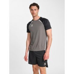 Koszulka Hummel Lead 2.0. Szare koszulki sportowe męskie Hummel, bez wzorów, bez kołnierzyka, bez ramiączek, do koszykówki. Za 177.00 zł.