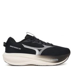 Buty do biegania Mizuno. Czarne buty sportowe męskie Mizuno, bez zapięcia, do biegania, mizuno wave. Za 689.99 zł.