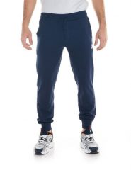 Spodnie dresowe z kieszenie na co dzień na siłownię. Niebieskie spodnie sportowe męskie LEONE 1947 APPAREL, xl, bez wzorów, z dresówki, na fitness i siłownię. Za 105.21 zł.