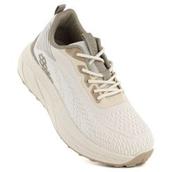 Półbuty sportowe damskie na platformie beżowe Big Star TT274318. Brązowe obuwie sportowe damskie Big Star, bez wzorów, z tkaniny, retro, bez obcasa, na platformie, bez zapięcia. Za 179.99 zł.