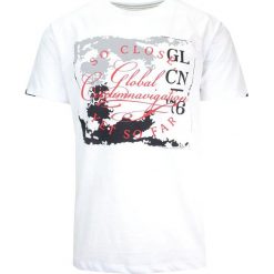 T-Shirt Męski Biały z Nadrukiem, Napisy, Koszulka, Krótki Rękaw, U-neck. Białe t-shirty męskie MCL, na lato, l, bez wzorów, z bawełny, casualowe, bez kołnierzyka. Za 119.00 zł.