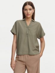ONLY Koszula Aris 15364279 Zielony Loose Fit. Zielone koszule damskie Only, xl, bez wzorów, z wiskozy, bez kołnierzyka, bez ramiączek. Za 93.99 zł.