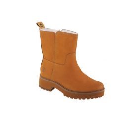 Buty zimowe damskie, Carnaby Cool Wrmpullon WR. Żółte obuwie sportowe damskie Timberland, na zimę, trekkingowe. Za 659.99 zł.