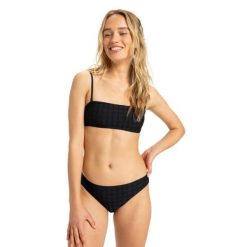 Majtki bikini o średnim kryciu dla Kobiety CAMILO Czarny. Brązowe bikini damskie Roxy, l, bez wzorów. Za 179.99 zł.