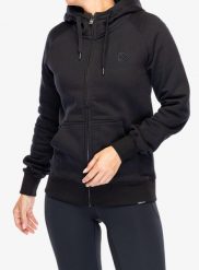 Bluza z kapturem damska Didriksons Ven Full Zip. Czarne bluzy damskie Didriksons, l, bez wzorów, z bawełny, z kapturem. Za 405.50 zł.