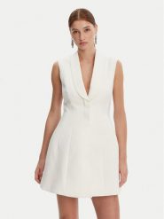 Bardot Sukienka koktajlowa 59724DB Écru Regular Fit. Sukienki damskie Bardot, bez wzorów, z wiskozy, wizytowe, bez kołnierzyka, bez ramiączek. Za 399.99 zł.