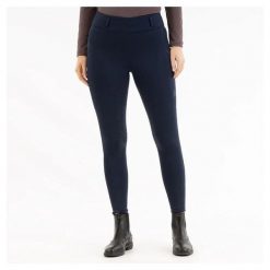 Damskie legginsy jeździeckie z pełną przyczepnością BR Equitation Jolie. Niebieskie legginsy damskie BR, bez wzorów, z tkaniny. Za 356.75 zł.