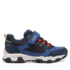Sneakersy Geox. Niebieskie trampki i tenisówki chłopięce Geox, bez wzorów, bez zapięcia. Za 319.99 zł.