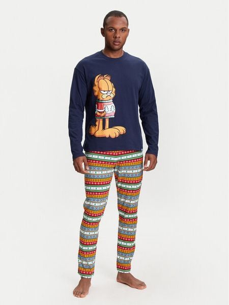 United Colors Of Benetton Piżama 37MW4P02J Granatowy Regular Fit. Niebieskie piżamy męskie United Colors Of Benetton, m, bez wzorów, z bawełny, bez ramiączek. Za 179.99 zł.