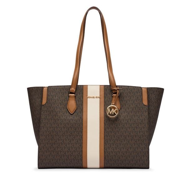 Torebka MICHAEL Michael Kors. Brązowe torebki do ręki damskie MICHAEL Michael Kors, bez wzorów, bez dodatków. Za 908.99 zł.