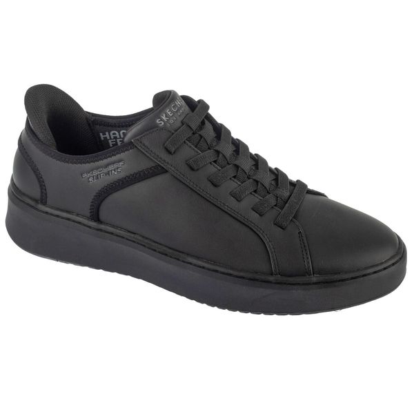 Buty sportowe Sneakersy męskie, Slip-Ins: Court Break - Suit Sneaker. Czarne buty sportowe męskie Skechers, bez zapięcia, trekkingowe. Za 299.99 zł.