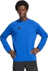 Adidas Bluza męska adidas Tiro 26 Travel Crew niebieska KD1146 M. Niebieskie bluzy męskie Adidas, m, bez wzorów, bez kaptura. Za 238.99 zł.