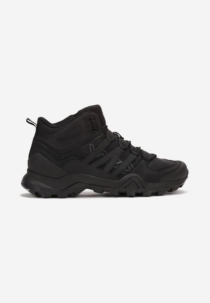 Czarne Buty Trekkingowe na Płaskiej Podeszwie z Protektorem i Cholewką za Kostkę Nabythi. Czarne trekkingi męskie Born2be, za kostkę. Za 199.99 zł.
