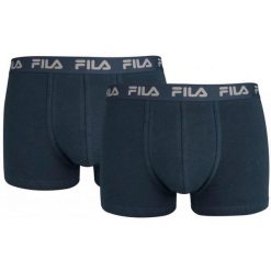 Bokserki Fila dla Mężczyzn - Zestaw 2 w Granatowym XL. Niebieskie bokserki męskie Fila, m, bez wzorów, z bawełny. Za 154.99 zł.