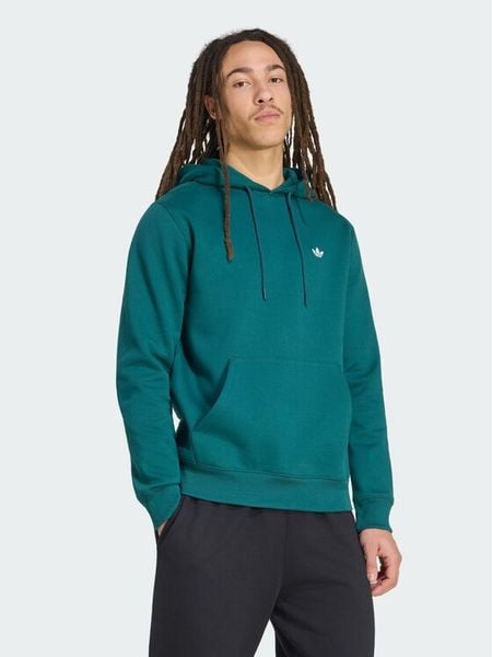 Adidas Bluza Trefoil Essentials KV9317 Zielony ciemny Regular Fit. Zielone bluzy męskie Adidas, l, bez wzorów, z bawełny, bez kaptura. Za 189.99 zł.