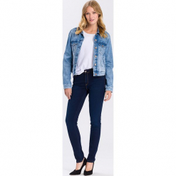 Dżinsy "Alan" - Skinny fit - w kolorze granatowym. Niebieskie jeansy damskie Cross Jeans. W wyprzedaży za 113.95 zł.