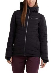Kurtka narciarska damska Punch Padded Jacket. Czarne kurtki sportowe damskie Fundango, na zimę, l, bez wzorów, z materiału, z kapturem, narciarskie. Za 599.00 zł.