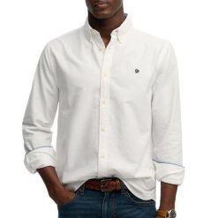 Koszula z długim rękawem Superdry Preppy Oxford. Białe koszule męskie Superdry., s, bez wzorów, z bawełny, klasyczne, bez kołnierzyka, bez ramiączek. Za 293.85 zł.