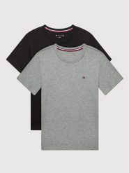 Tommy Hilfiger Komplet 2 t-shirtów 2p Cn UB0UB00310 Kolorowy Regular Fit. T-shirty dla chłopców Tommy Hilfiger, bez wzorów, z bawełny, bez ramiączek. Za 99.99 zł.