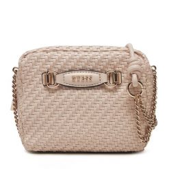 Torebka Guess. Brązowe listonoszki damskie Guess, z aplikacjami, bez dodatków. Za 309.99 zł.