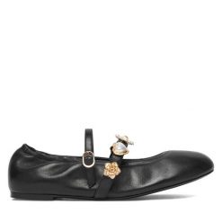 Baleriny Stuart Weitzman. Czarne baleriny damskie Stuart Weitzman, bez wzorów, bez obcasa. Za 2,079.00 zł.