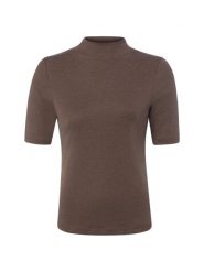 Brookshire Koszulka Kobiety Bawełna brązowy, XXXL. Brązowe t-shirty damskie brookshire, bez wzorów, z bawełny, biznesowe, bez kołnierzyka. Za 99.95 zł.