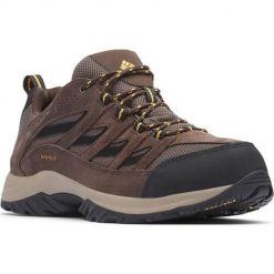 Buty trekkingowe męskie Columbia Crestwood Waterproof. Brązowe trekkingi męskie Columbia, trekkingowe. Za 349.99 zł.