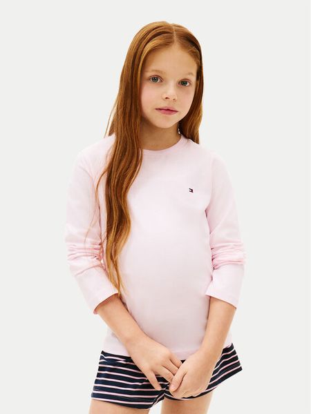 Tommy Hilfiger Komplet bluzek UG0UG00779 Kolorowy Regular Fit. T-shirty i topy dla dziewczynek Tommy Hilfiger, bez wzorów, z bawełny, bez ramiączek. Za 117.99 zł.