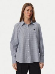 KARL LAGERFELD Koszula B4W11008 Biały Regular Fit. Białe bluzki damskie KARL LAGERFELD, bez wzorów, z bawełny, bez kołnierzyka, bez ramiączek. Za 849.99 zł.