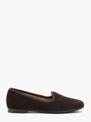 Czekoladowe minimalistyczne mokasyny. Brązowe mokasyny damskie Ryłko, ze skóry, eleganckie. Za 329.99 zł.