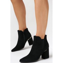 Czarne Botki Gordts. Czarne botki damskie Born2be, z jeansu, za kostkę, bez obcasa, na obcasie, bez zapięcia. Za 149.99 zł.