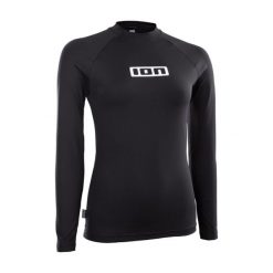Koszulka surfingowa UV damska ION Promo Lycra LS. Czarne t-shirty damskie ION, m, bez wzorów, z lycry, bez kołnierzyka. Za 199.99 zł.