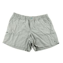 Second life - Columbia spodenki męskie - Stan dobry. Szare krótkie spodenki sportowe męskie Columbia, l, bez wzorów, z materiału, trekkingowe. Za 63.86 zł.