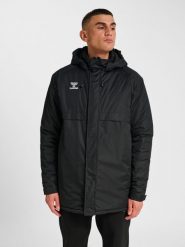 Parka Hummel GO. Czarne parki męskie Hummel, xl, bez wzorów, z poliamidu, bez kaptura. Za 380.60 zł.