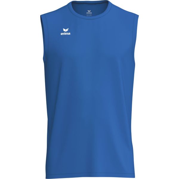 Koszulka bez rękawów Erima Intro Function Blue. Niebieskie koszulki sportowe damskie 55PROTEC, m, bez wzorów, z materiału, bez kołnierzyka, bez ramiączek, na fitness i siłownię. Za 100.18 zł.