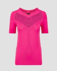 Koszulka biegowa damska X-Bionic Twyce Run Shirt SS Pink. Czerwone t-shirty damskie X Bionic, s, bez wzorów, z materiału, bez kołnierzyka. Za 417.99 zł.