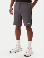 Guess Szorty materiałowe Z4RD04 KB3P2 Szary Regular Fit. Szare szorty męskie Guess, m, z aplikacjami, z bawełny. Za 299.99 zł.