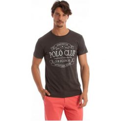 Polo Club C.H..A T-Shirt Męski M Brązowy. Brązowe koszulki polo męskie Polo Club C.H..A. W wyprzedaży za 119.00 zł.