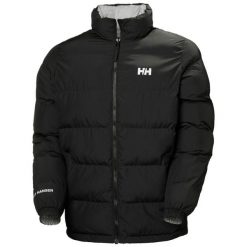 Odwracalna kurtka puchowa Helly Hansen YU23. Czarne kurtki męskie Helly Hansen, m, bez wzorów, z puchu, bez kaptura. Za 807.00 zł.